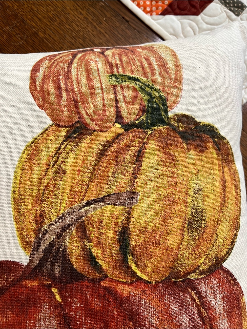 Pottery Barn Stacking Pumpkins Pillow π - Picture 10 of 13